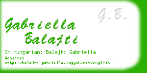 gabriella balajti business card